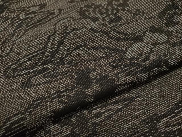 平和屋着物●本場大島紬　霞風景文　正絹　逸品　未使用　CAAU1747yc