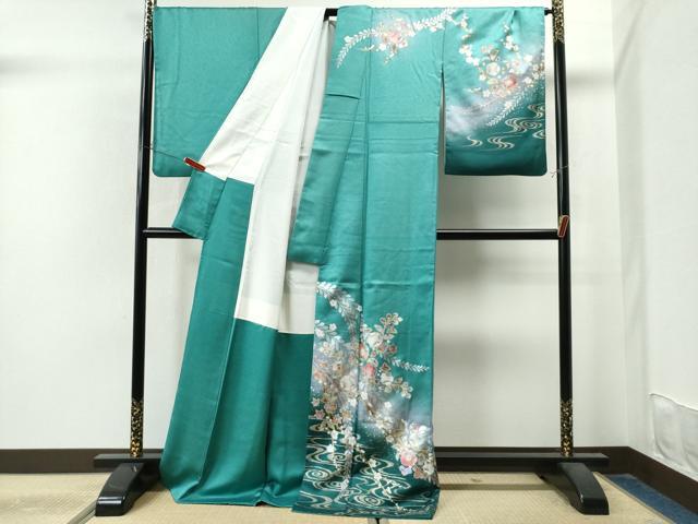 平和屋着物●訪問着 辻が花 暈し染め 金銀彩 正絹 逸品 CAAU1784yc