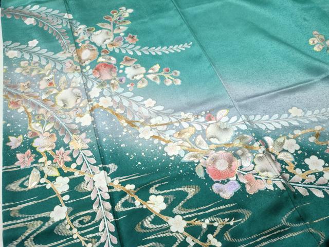 平和屋着物●訪問着 辻が花 暈し染め 金銀彩 正絹 逸品 CAAU1784yc