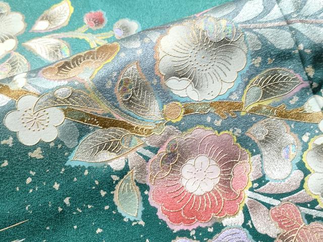 平和屋着物●訪問着 辻が花 暈し染め 金銀彩 正絹 逸品 CAAU1784yc