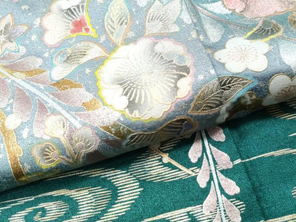平和屋着物●訪問着 辻が花 暈し染め 金銀彩 正絹 逸品 CAAU1784yc