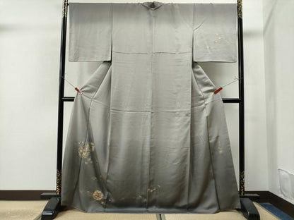 平和屋着物●金彩友禅　卓越技能者・名工・和田光正　訪問着　光正?蒔絵　吹き寄せ花丸文 暈し染め 金彩 さが美扱い 正絹 逸品 CAAU1790yc
