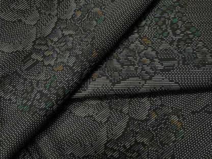 平和屋着物●本場大島紬 樹林風景文 正絹 逸品 CAAU1794yc