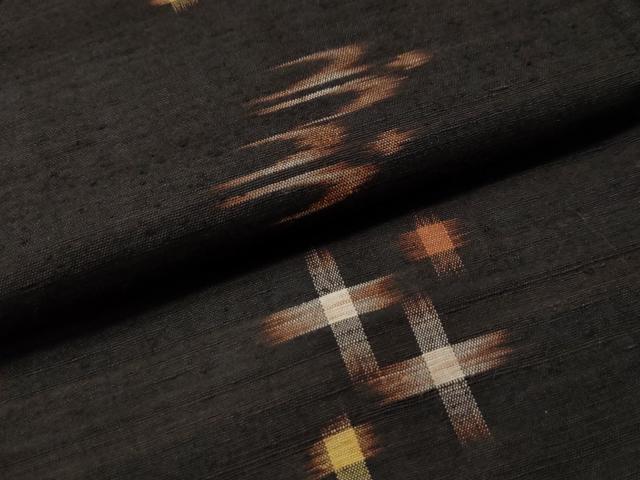 平和屋着物●国指定重要無形文化財　本場久米島紬　手織　正絹　逸品　未使用　CAAU1799yc