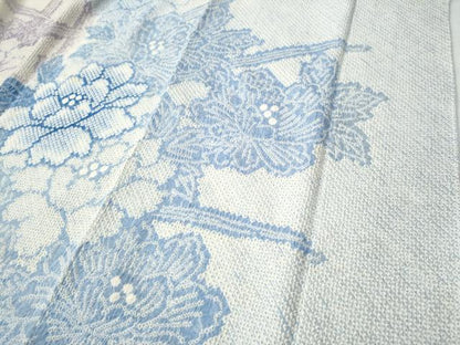 平和屋着物●名門 藤娘きぬたや・総絞り 振袖 草花文 暈し染め 正絹 逸品 CAAU1801yc