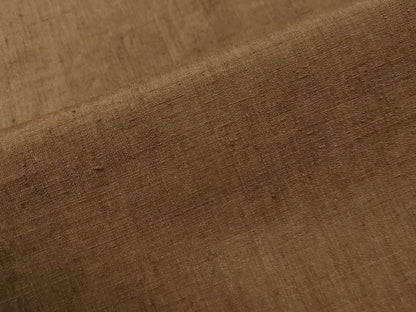 平和屋着物●結城紬　色無地　枯茶色　正絹　逸品　CAAU1810yc