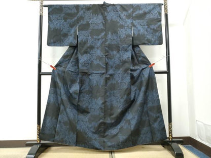 平和屋着物●本場大島紬 7マルキ 樹林文 正絹 逸品 CAAU1817yc