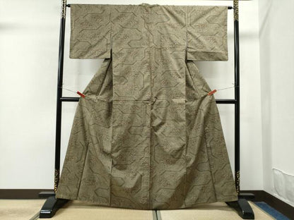 平和屋着物●本場大島紬 7マルキ 吉祥文 正絹 逸品 CAAU1834yc