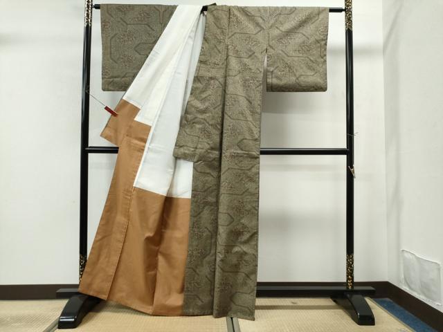 平和屋着物●本場大島紬 7マルキ 吉祥文 正絹 逸品 CAAU1834yc