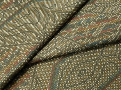 平和屋着物●本場大島紬 7マルキ 吉祥文 正絹 逸品 CAAU1834yc