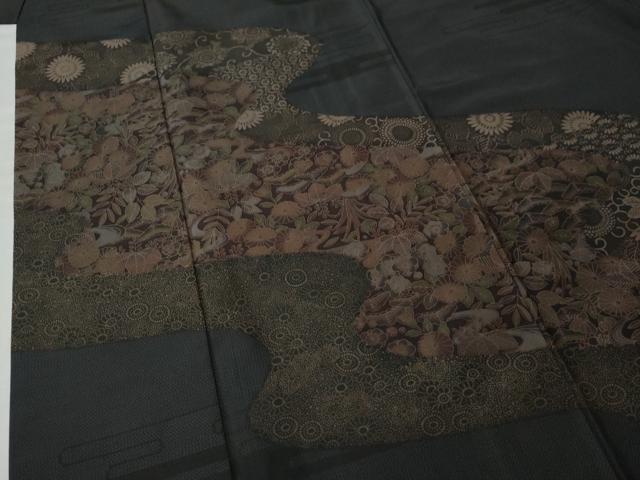 平和屋着物●訪問着 花唐草文 正絹 逸品 CAAU1867yc