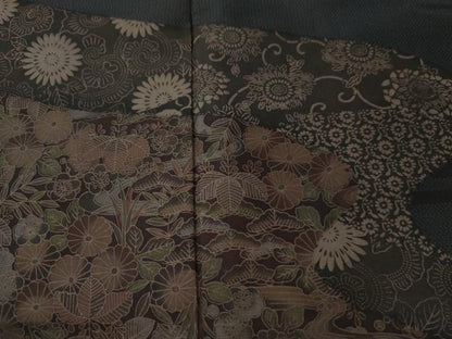 平和屋着物●訪問着 花唐草文 正絹 逸品 CAAU1867yc