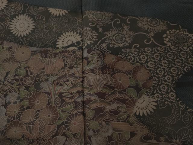 平和屋着物●訪問着 花唐草文 正絹 逸品 CAAU1867yc