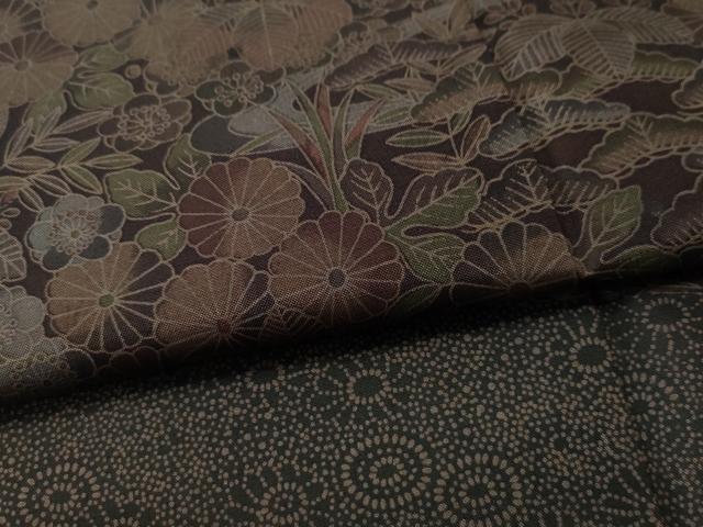 平和屋着物●訪問着 花唐草文 正絹 逸品 CAAU1867yc