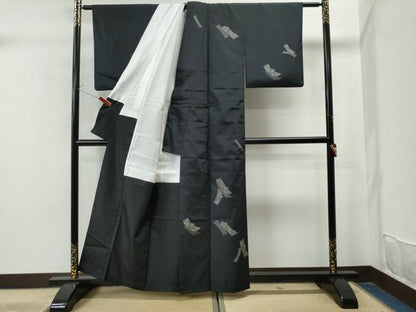 平和屋着物●訪問着　本場染大島紬　短冊吉祥花文　正絹　逸品　CAAU1869yc