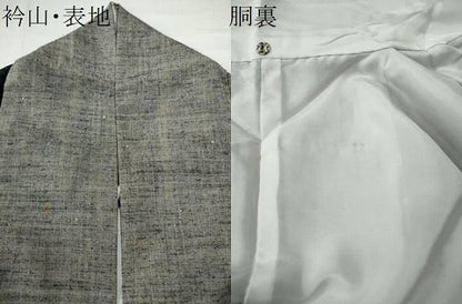 平和屋着物●結城紬 80亀甲 飛び亀甲 吉祥間道 正絹 逸品 CAAU1909yc