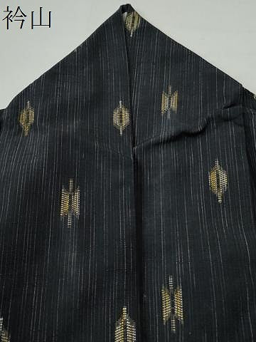 平和屋着物●上質な紬 幾何学文様 正絹 逸品 CAAU1917yc