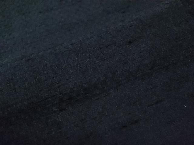 平和屋着物●上質な紬　色無地　深紫色　正絹　逸品　未使用　CAAU1968yc