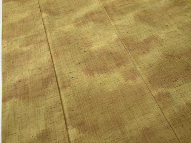 平和屋着物●上質な紬 格子柄 正絹 逸品 CAAU1974yc