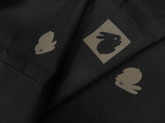 平和屋着物●本場大島紬 兎 正絹 逸品 CAAU1997yc