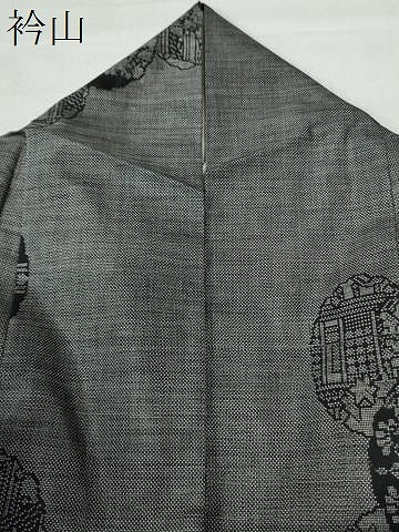 平和屋着物●本場大島紬　9マルキ　雪輪吉祥花文　正絹　逸品　CAAU2002yc
