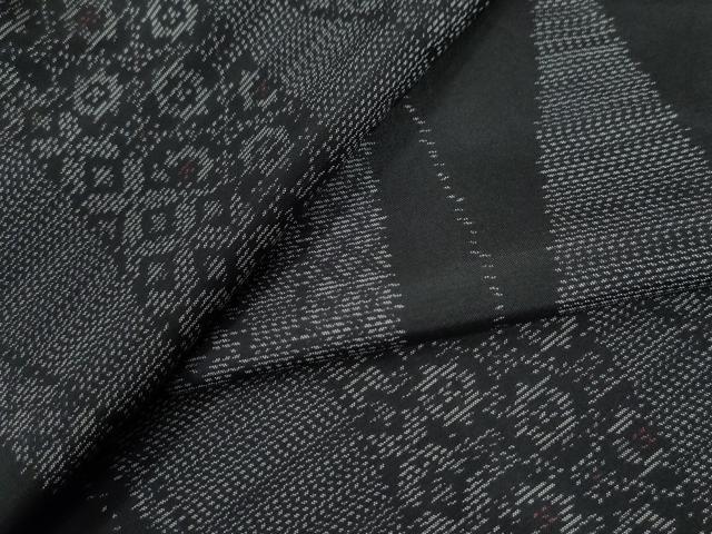 平和屋着物●本場大島紬　立涌吉祥花文　正絹　逸品　CAAU2007yc