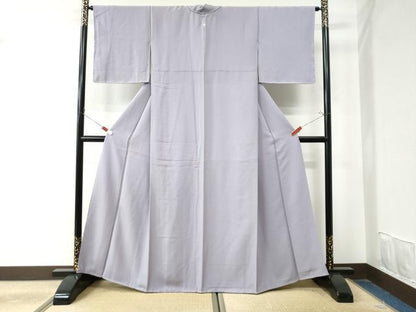 平和屋着物●上質な色無地 白藤色 正絹 逸品 未使用 CAAU2014yc