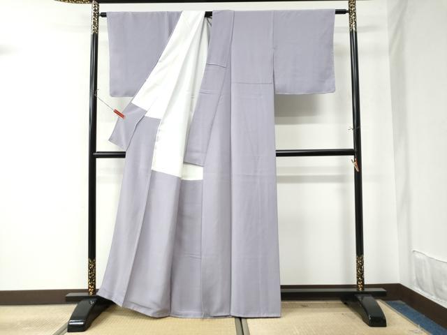 平和屋着物●上質な色無地 白藤色 正絹 逸品 未使用 CAAU2014yc