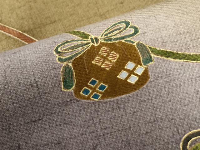 平和屋着物●訪問着 作家物 紬地 仕覆吉祥花文 金彩 やまと誂製 正絹 逸品 CAAU2017yc