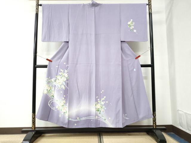 平和屋着物●本加賀友禅作家　南克治　訪問着　枝花文　暈し染め　正絹　逸品　CAAU2022yc