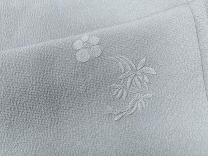 平和屋着物●上質な色無地　草花地紋　秘色色　正絹　逸品　未使用　CAAU2029yc