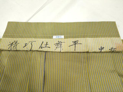 平和屋着物●男性　馬乗り袴　精巧仕舞平　正絹　逸品　CAAU2031yc