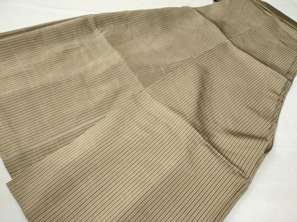 平和屋着物●男性 馬乗り袴 縞 正絹 逸品 CAAU2033yc