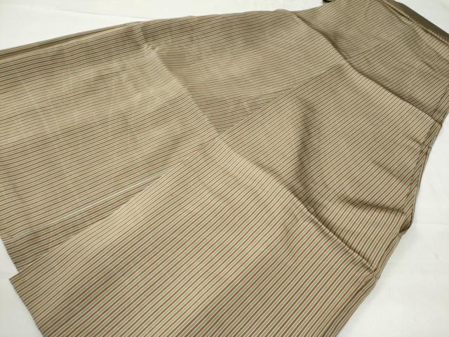 平和屋着物●男性 馬乗り袴 縞 正絹 逸品 CAAU2033yc