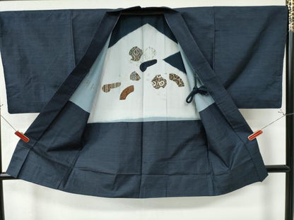 平和屋着物●男性　本場大島紬　アンサンブル　80亀甲　総詰め　正絹　逸品　CAAU2036yc