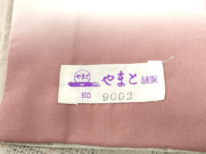 平和屋着物●結城紬　100亀甲　飛び亀甲柄　草花丸文　正絹　逸品　CAAU2069yc