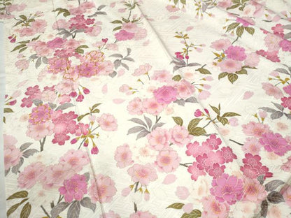 平和屋着物●豪華振袖　駒刺繍　枝桜文　金彩　正絹　逸品　CAAU2070yc