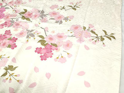 平和屋着物●豪華振袖　駒刺繍　枝桜文　金彩　正絹　逸品　CAAU2070yc