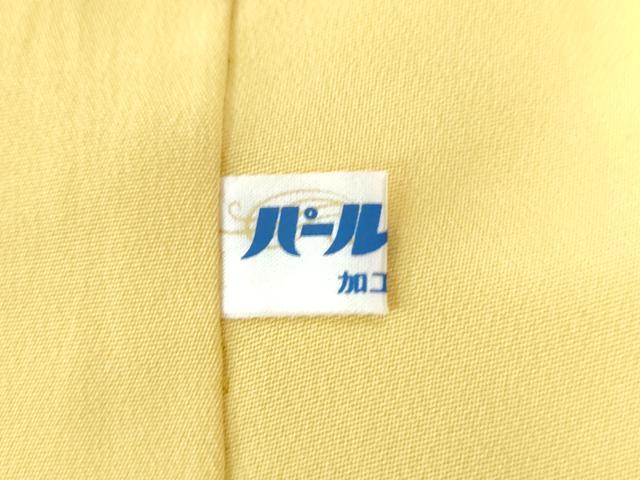 平和屋着物●上質な紬　色無地　向日葵色　正絹　逸品　未使用　CAAU2078yc