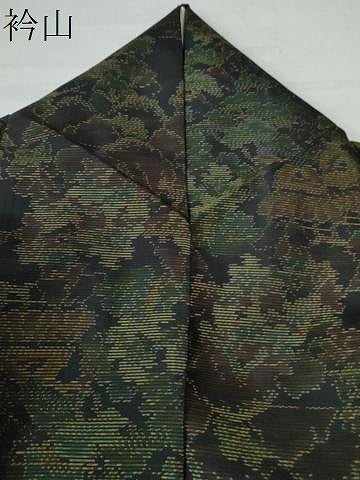 平和屋着物●本場大島紬 樹林風景文 正絹 逸品 CAAU2079yc