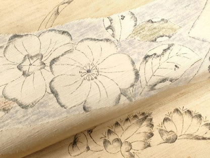 平和屋着物●訪問着 紬地 手描き 辻が花 正絹 逸品 CAAU2081yc