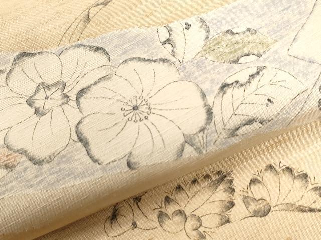 平和屋着物●訪問着 紬地 手描き 辻が花 正絹 逸品 CAAU2081yc
