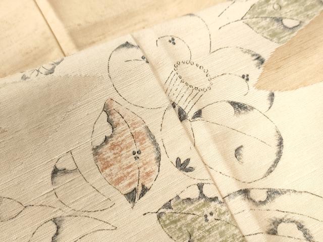 平和屋着物●訪問着 紬地 手描き 辻が花 正絹 逸品 CAAU2081yc