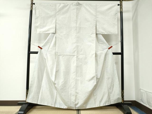 平和屋着物●上質な紬 吉祥花文 正絹 逸品 未使用 CAAU2129yc