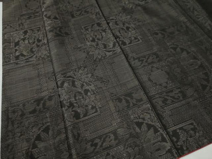 平和屋着物●本場大島紬　吉祥花文　正絹　逸品　CAAU2138yc