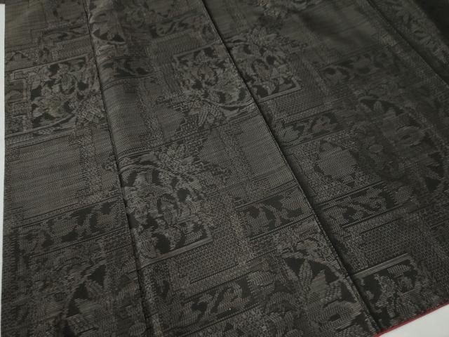 平和屋着物●本場大島紬　吉祥花文　正絹　逸品　CAAU2138yc