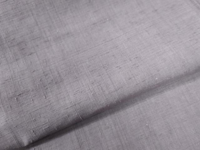 平和屋着物●本場結城紬 重要無形文化財 色無地 藤紫色 正絹 逸品 未使用 CAAU2155yc