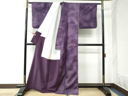 平和屋着物●上質な紬 霞文 正絹 逸品 CAAU2161yc