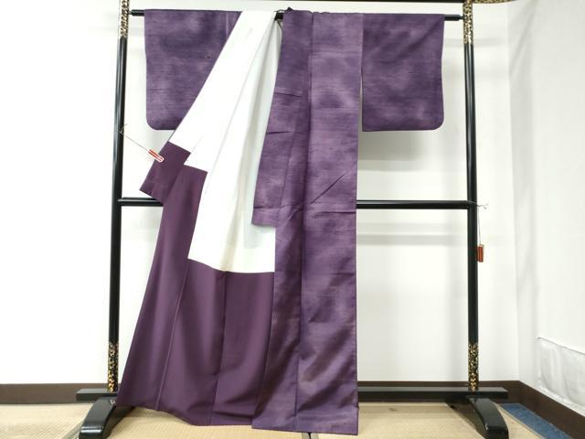 平和屋着物●上質な紬 霞文 正絹 逸品 CAAU2161yc