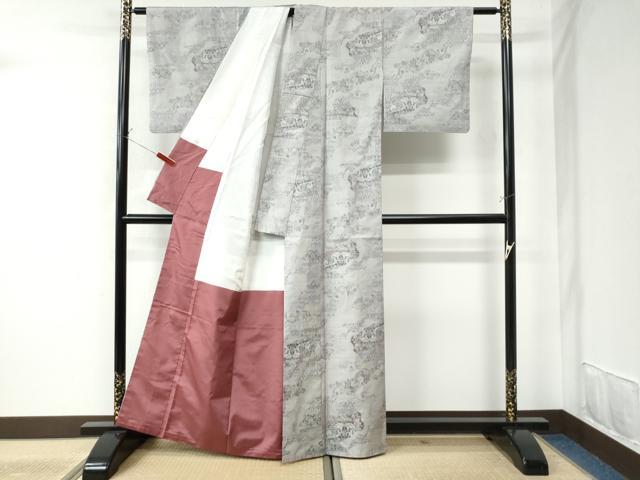 平和屋着物●都喜ヱ門　本場大島紬　7マルキ　総絣　吉祥花文　藤絹織物謹製　正絹　逸品　CAAU2172yc